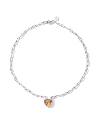 Moonlit Melody Necklace - Light Topaz