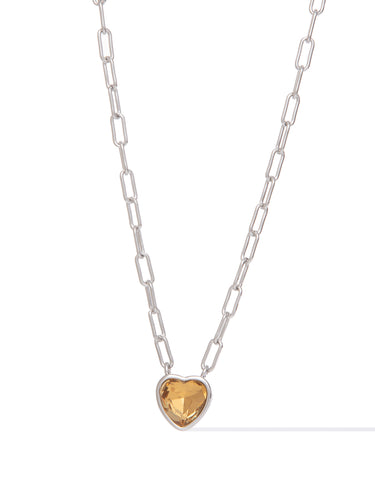 Moonlit Melody Necklace - Light Topaz