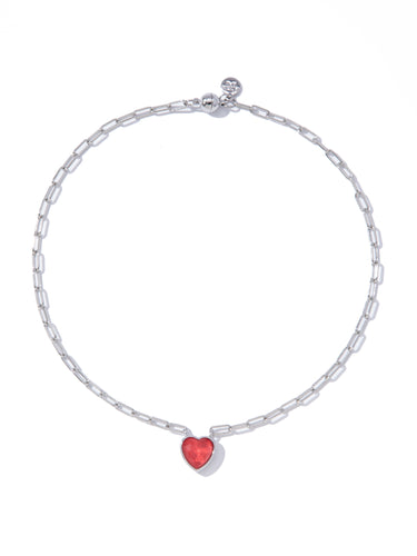 Moonlit Melody Necklace - Red