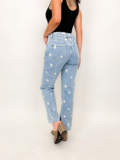 Mica Daisy Straight Jeans