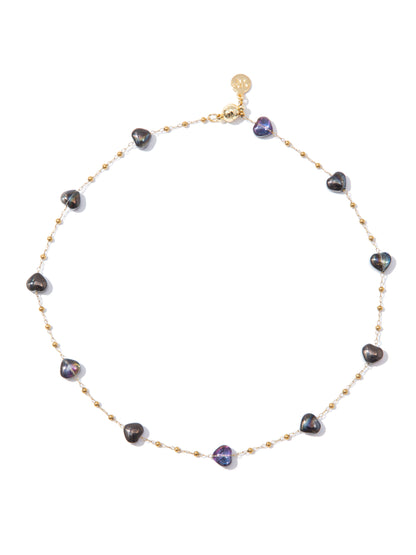 Mystic Heart Necklace - Mystic Black