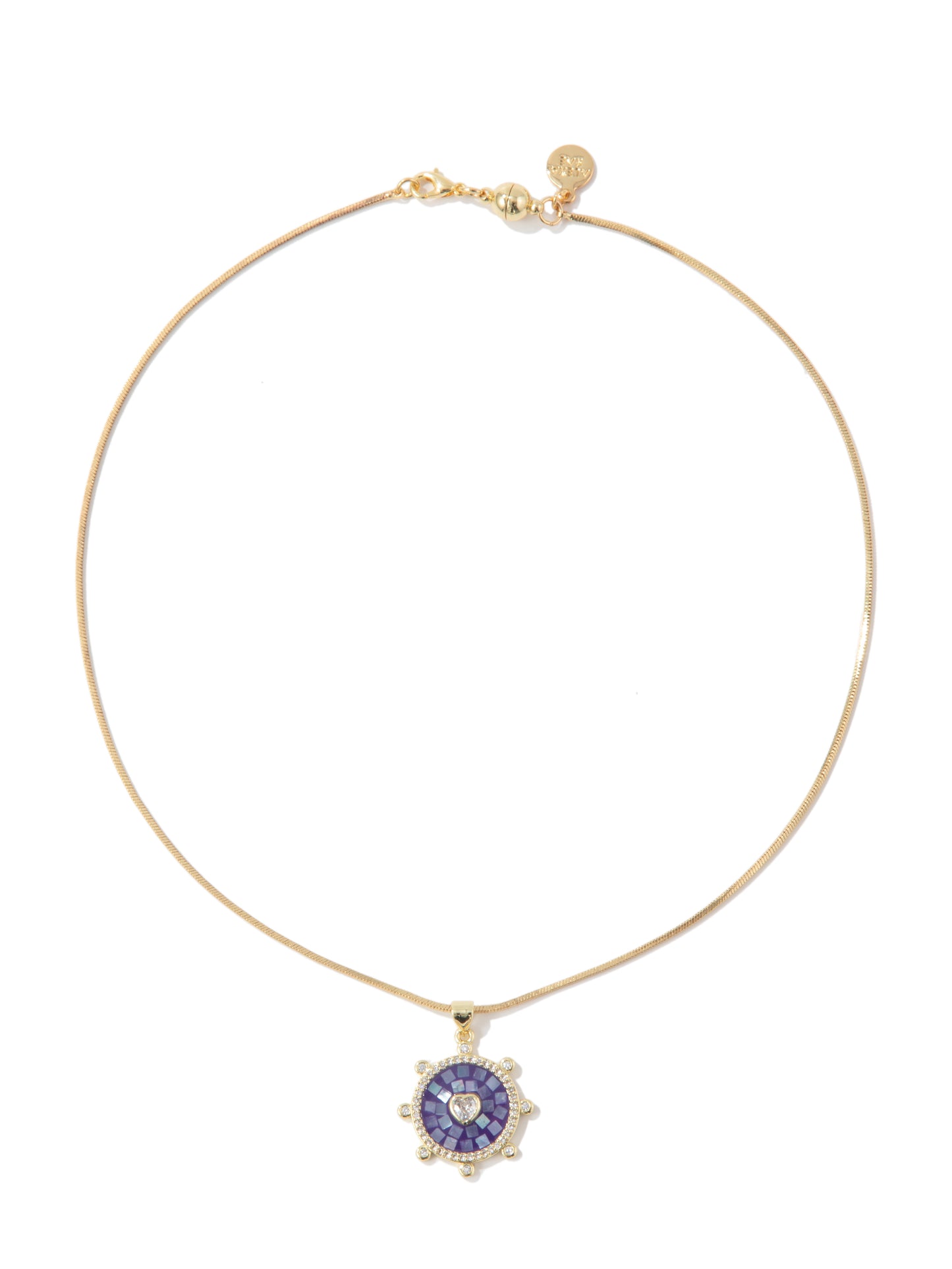 Mystic Love Necklace - Gold Lilac