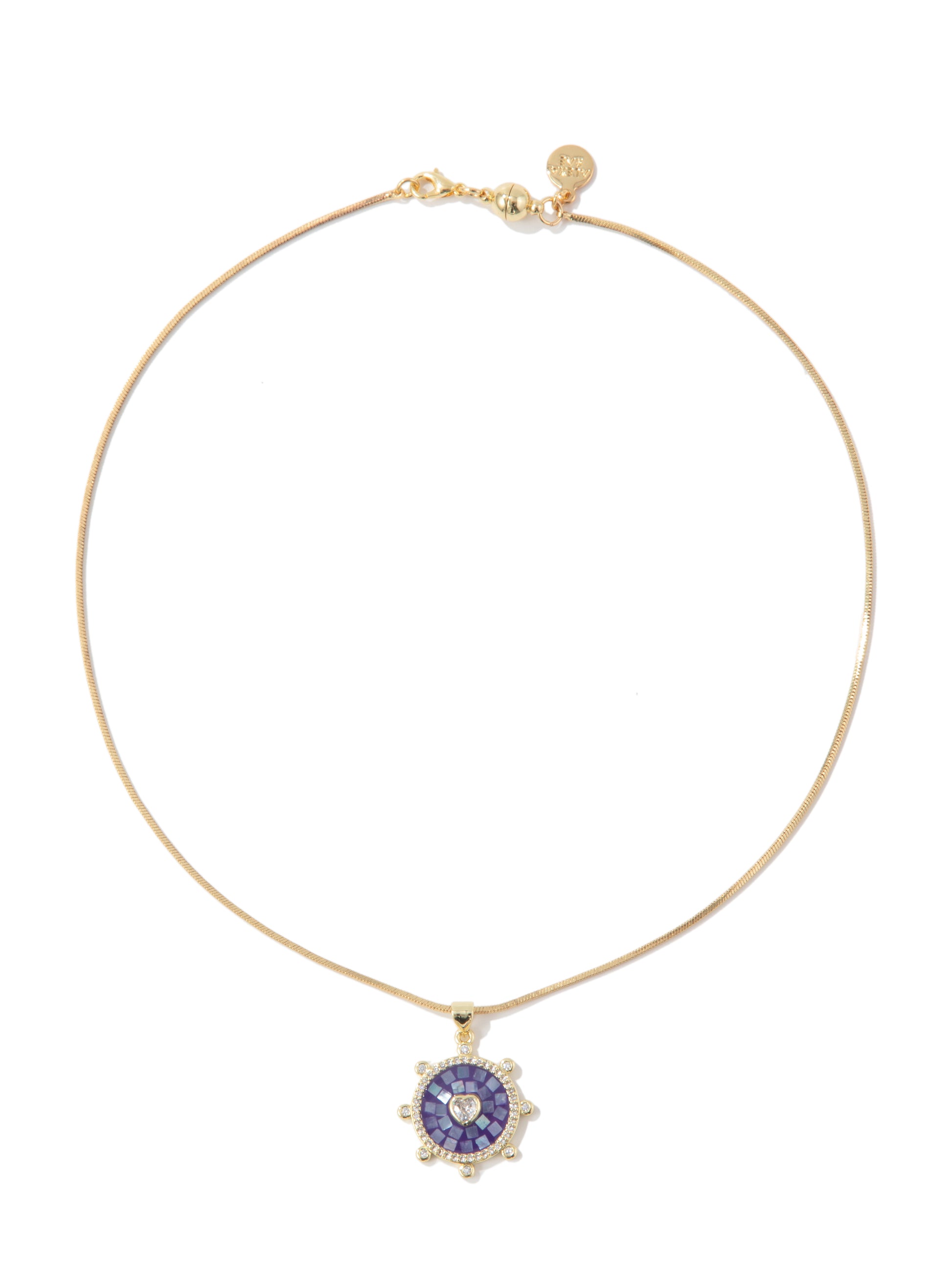 Mystic Love Necklace - Gold Lilac