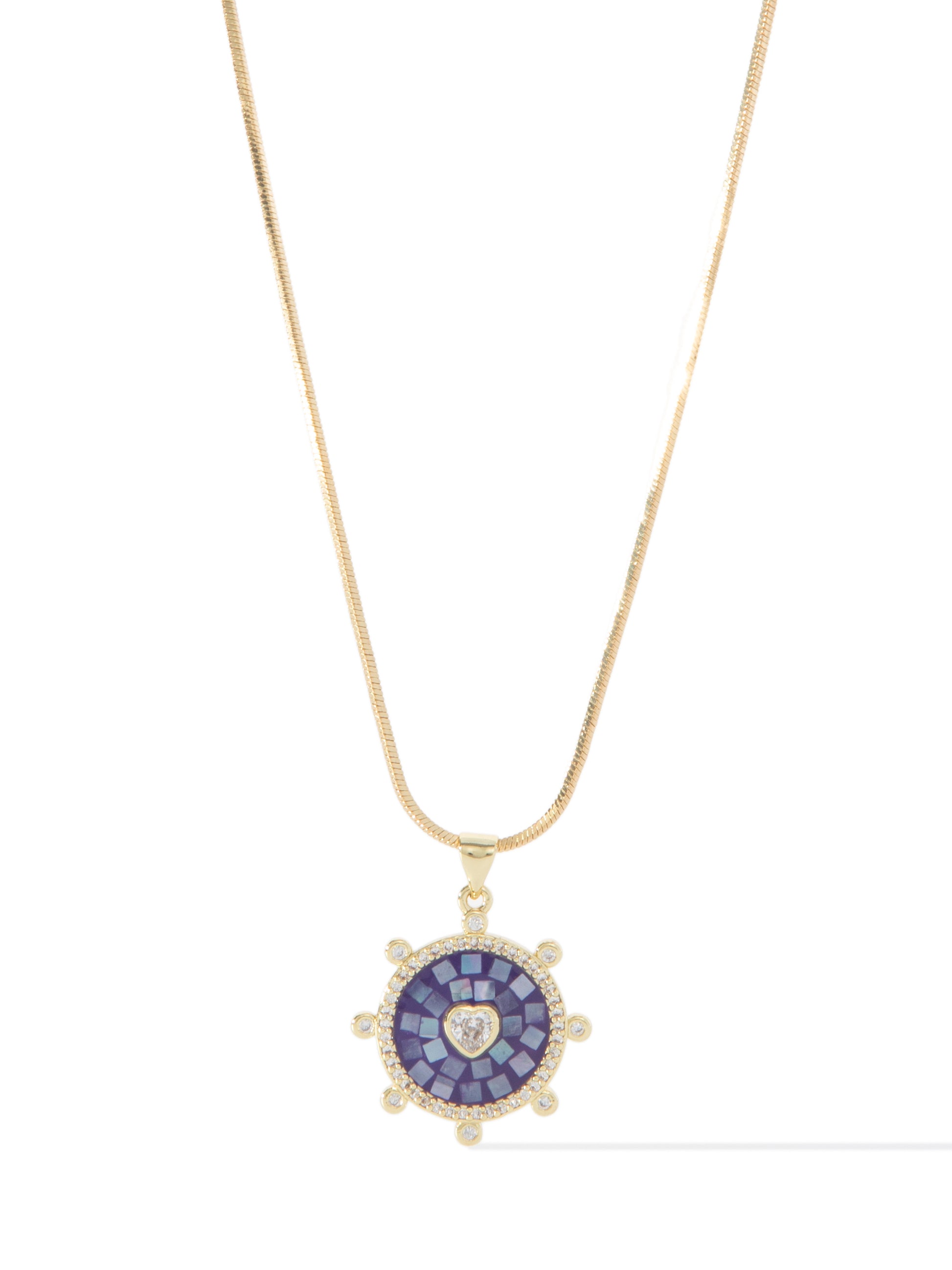 Mystic Love Necklace - Gold Lilac
