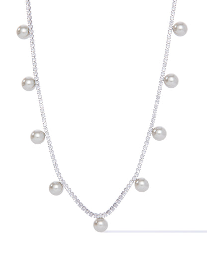 Pearl Theory Necklace - Silver