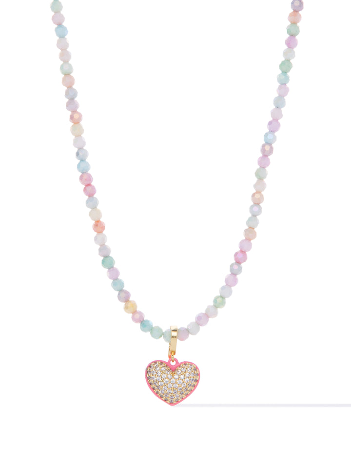 Soft Kiss Necklace - Gold Cotton Candy