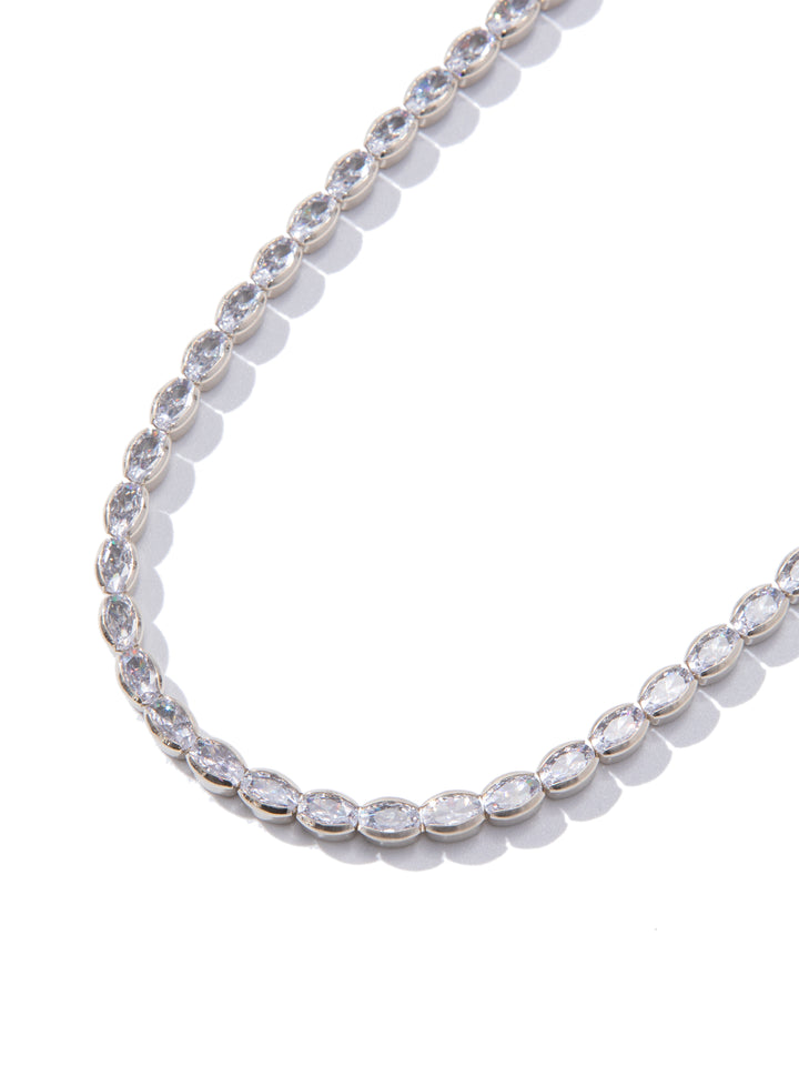 Unforgettable Necklace - Metallic Linen