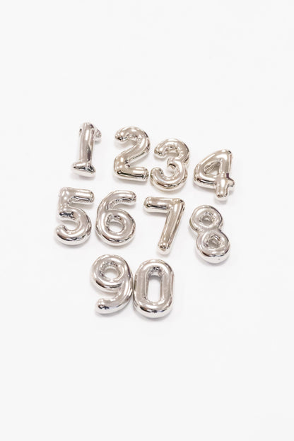 Number Charm Solid - Multiple Colors!
