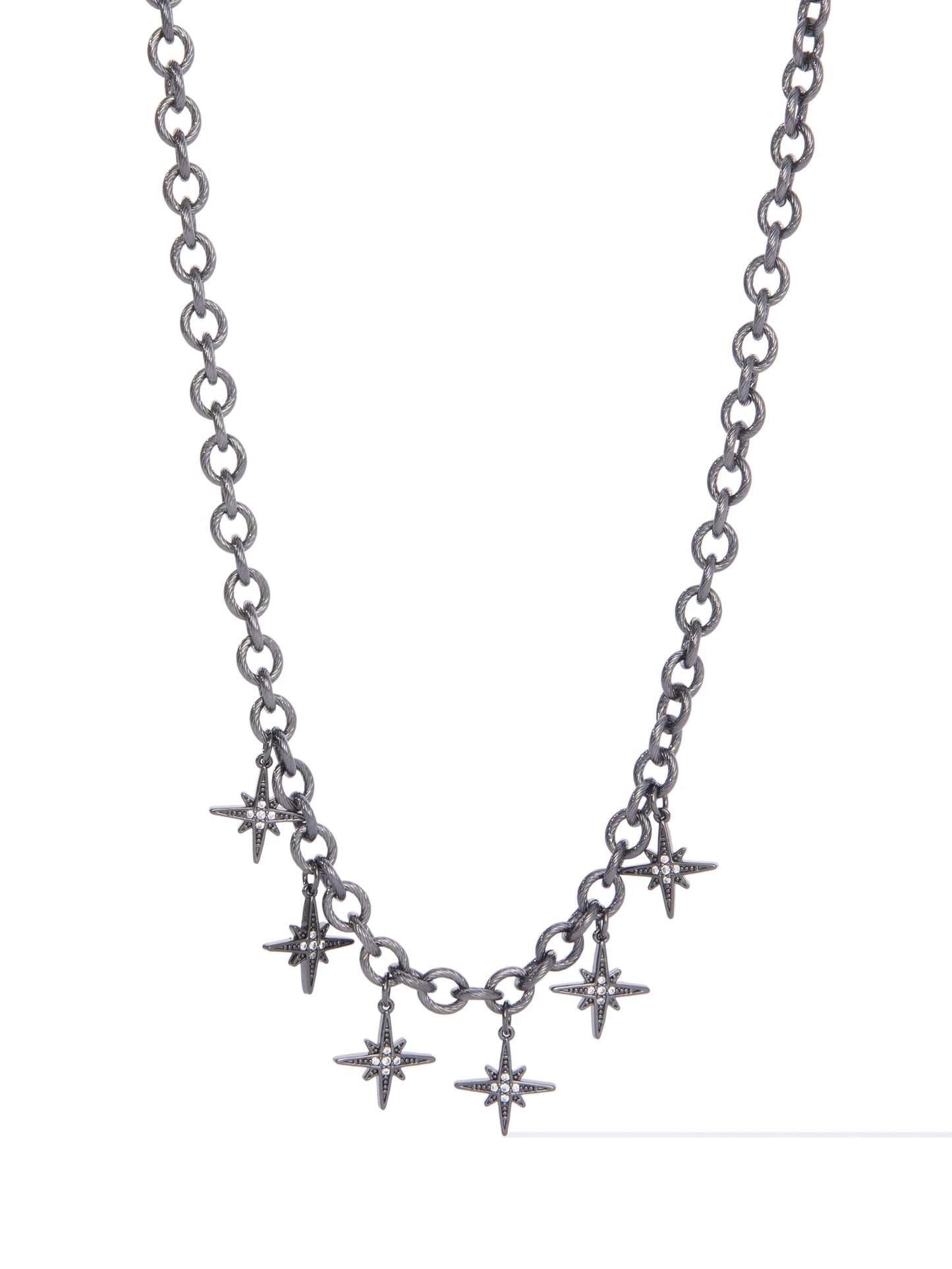 Nari Spark Necklace - Gunmetal