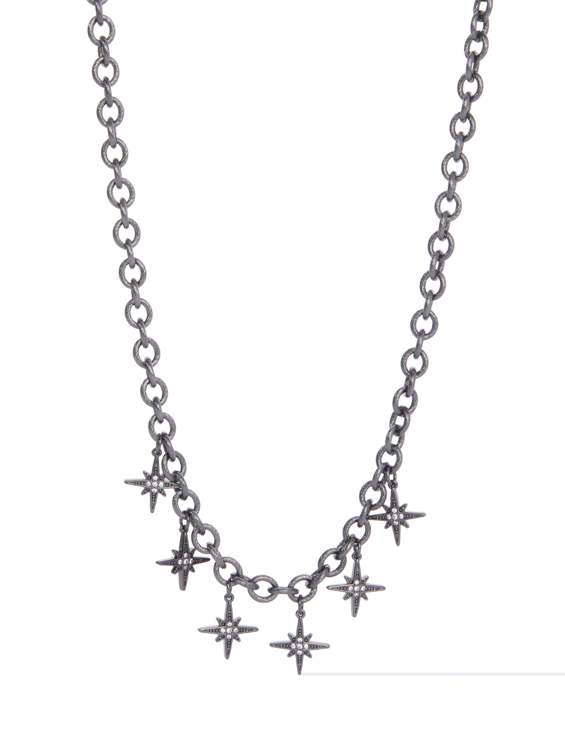 Nari Spark Necklace - Gunmetal
