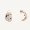 Natasha Earrings - Gold White