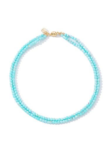 Neon Wave Necklace - Neon Sky