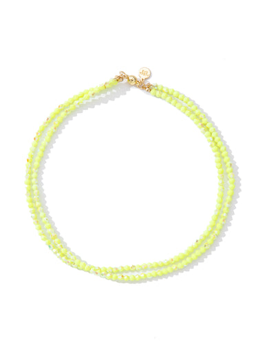 Neon Wave Necklace - Neon Yellow