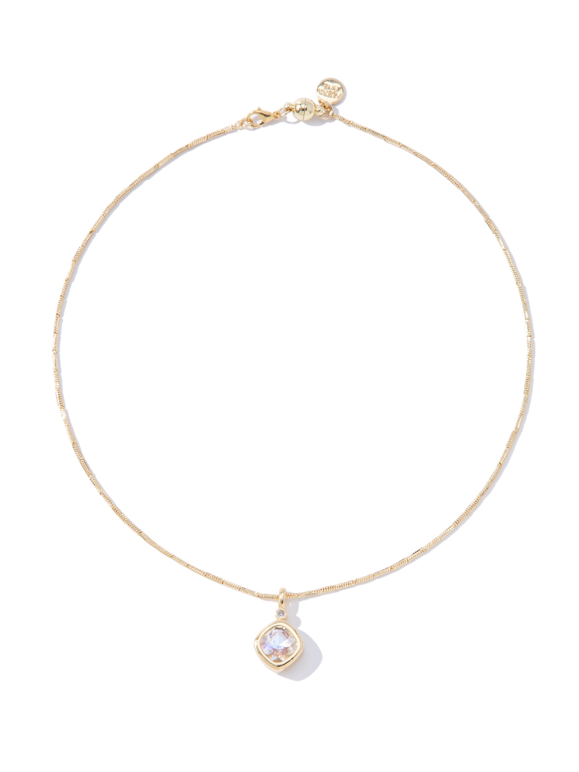 Never Forget Me Necklace - Gold