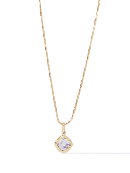 Never Forget Me Necklace - Gold