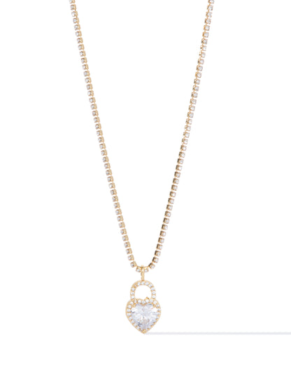 Never Gonna Give You Up Necklace - Gold