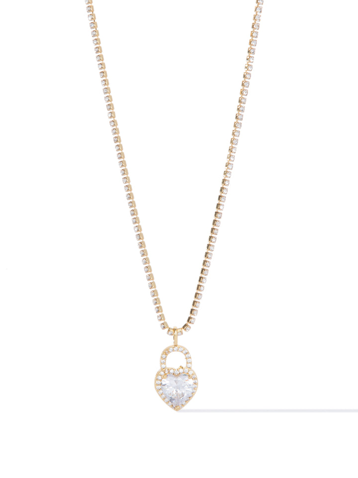 Never Gonna Give You Up Necklace - Gold