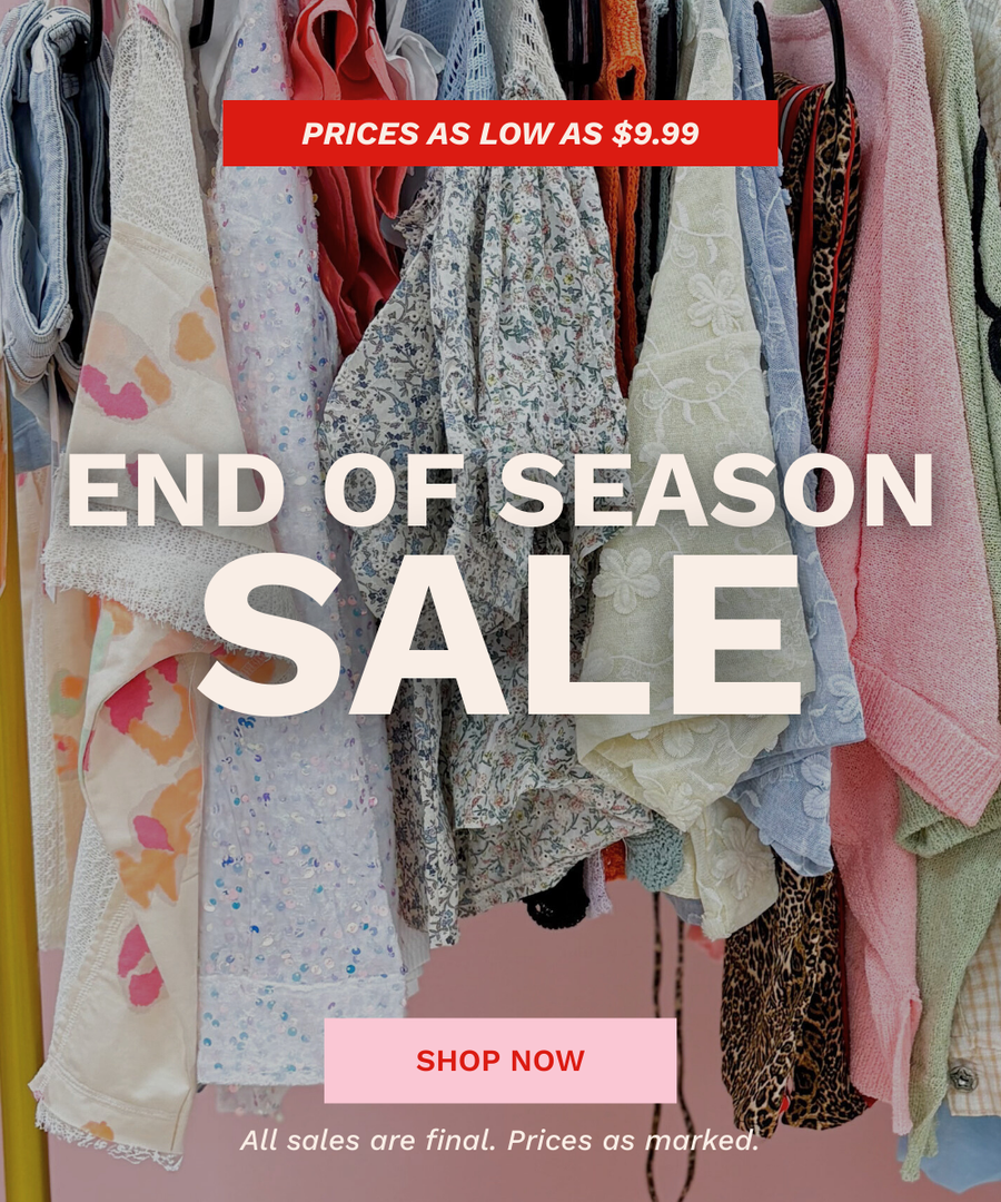 End of season sale prices as low as 9.99