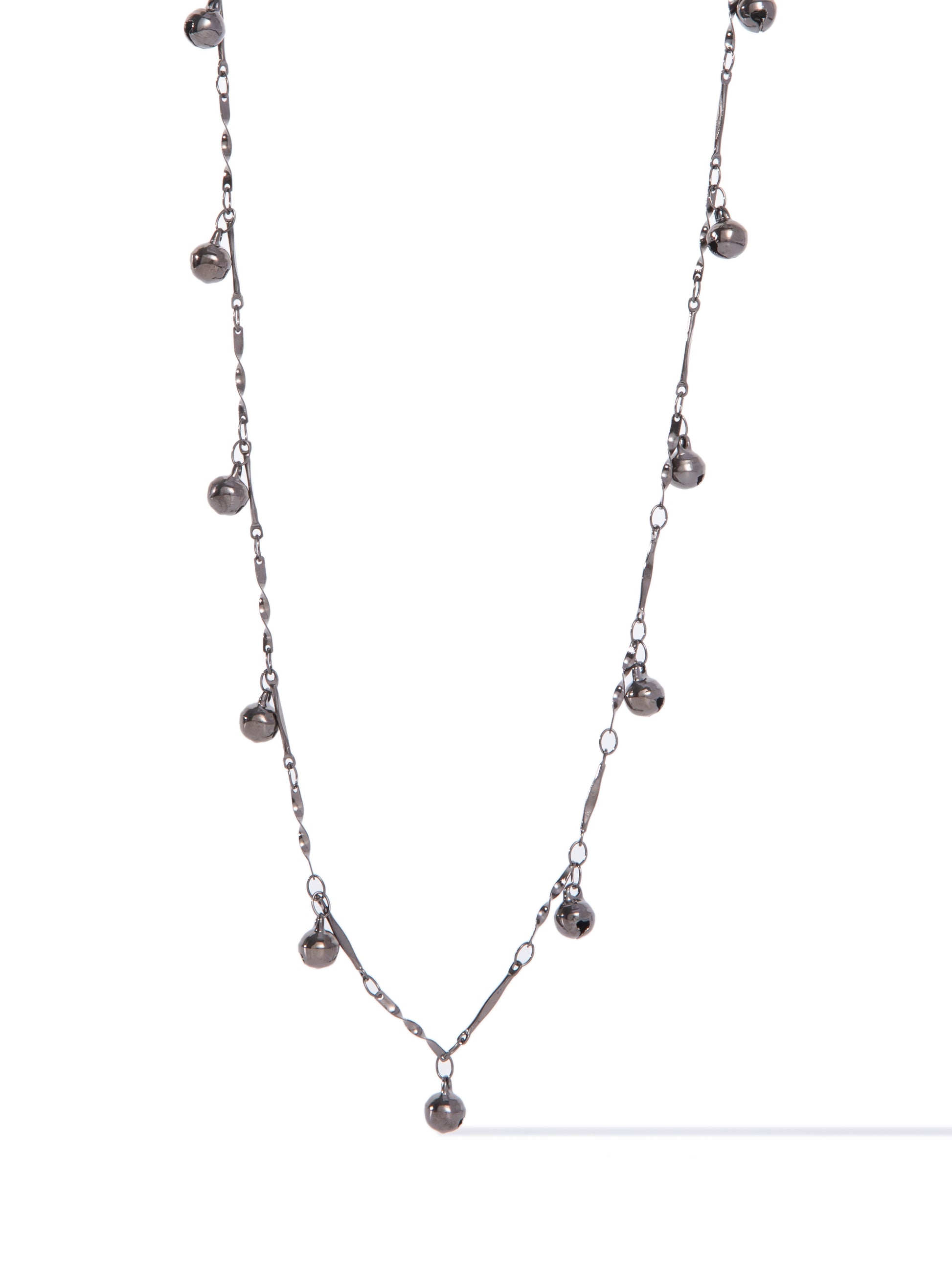 Night Bells Necklace - Gunmetal