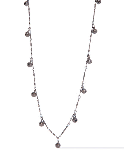 Night Bells Necklace - Gunmetal