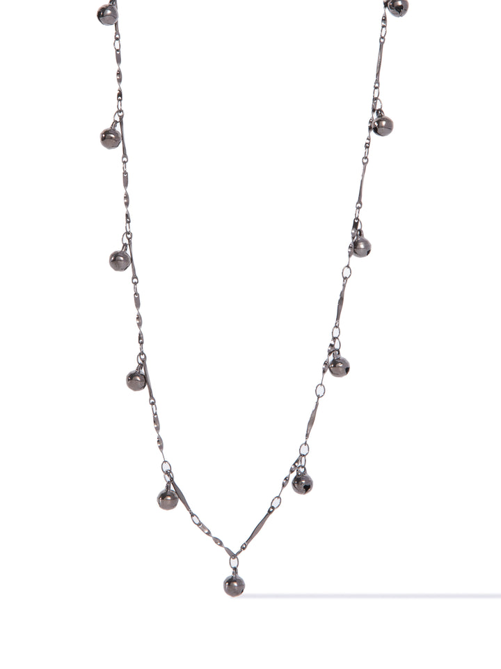 Night Bells Necklace - Gunmetal