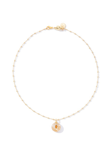 Nina Necklace - Gold Almond