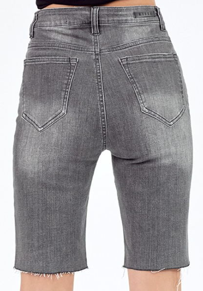 Risen High Rise Button Fly Bermuda Shorts
