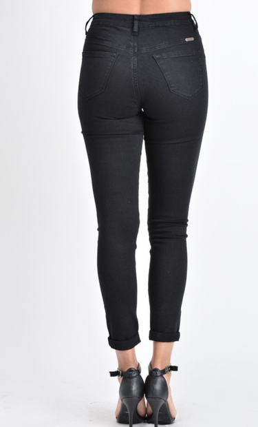 Kancan Coming For You Mid Rise Ankle Skinny Jeans