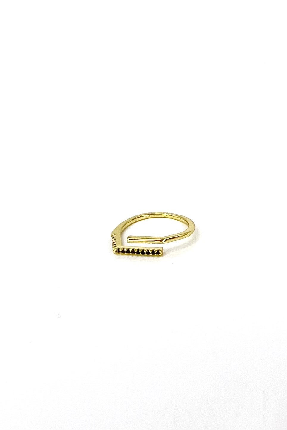Raven Ring - Gold Black