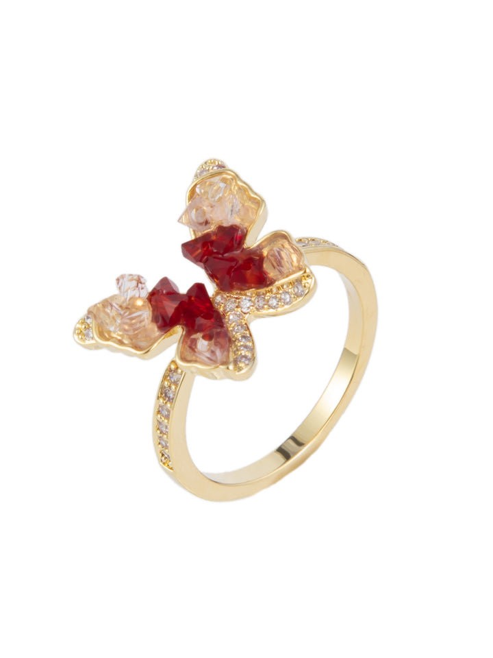 On The Fly Ring - Gold Strawberry