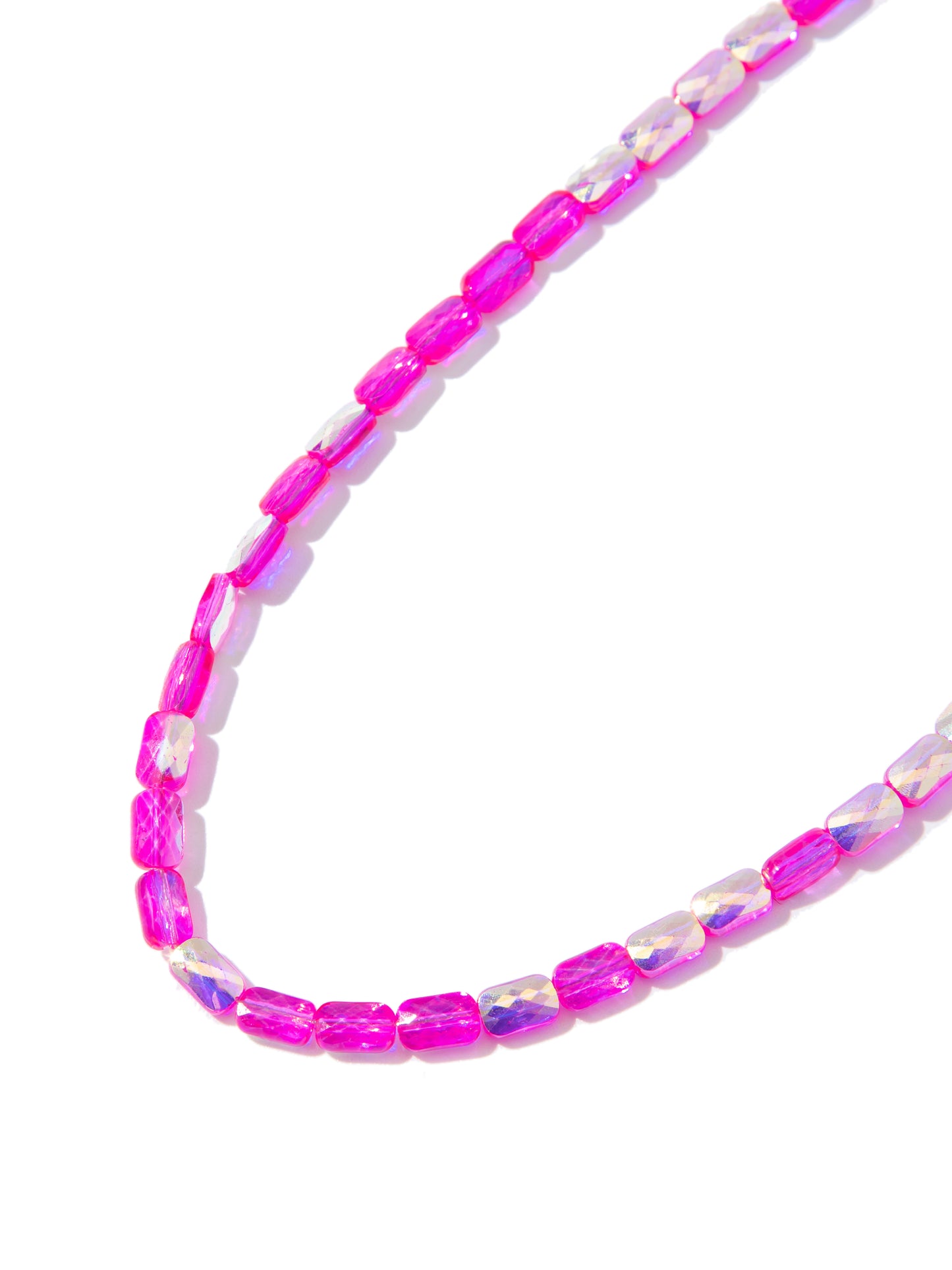 One More Try Necklace - Fuchsia