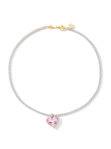 Opal Love Necklace - Linen Mist