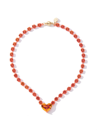 Opaline Love Necklace - Metallic Pumpkin Spell