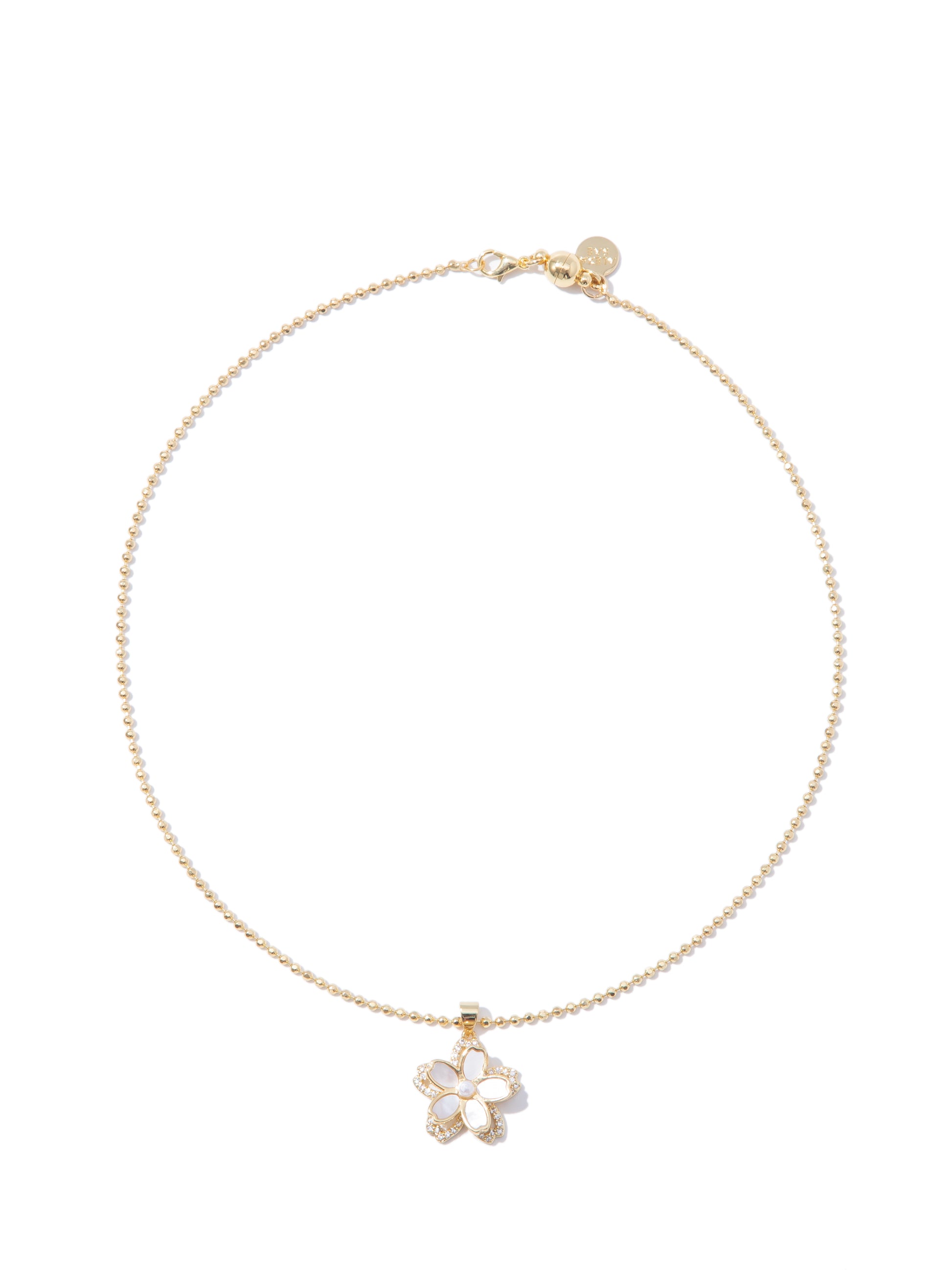 Pearl Petals Necklace - Gold