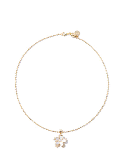 Pearl Petals Necklace - Gold