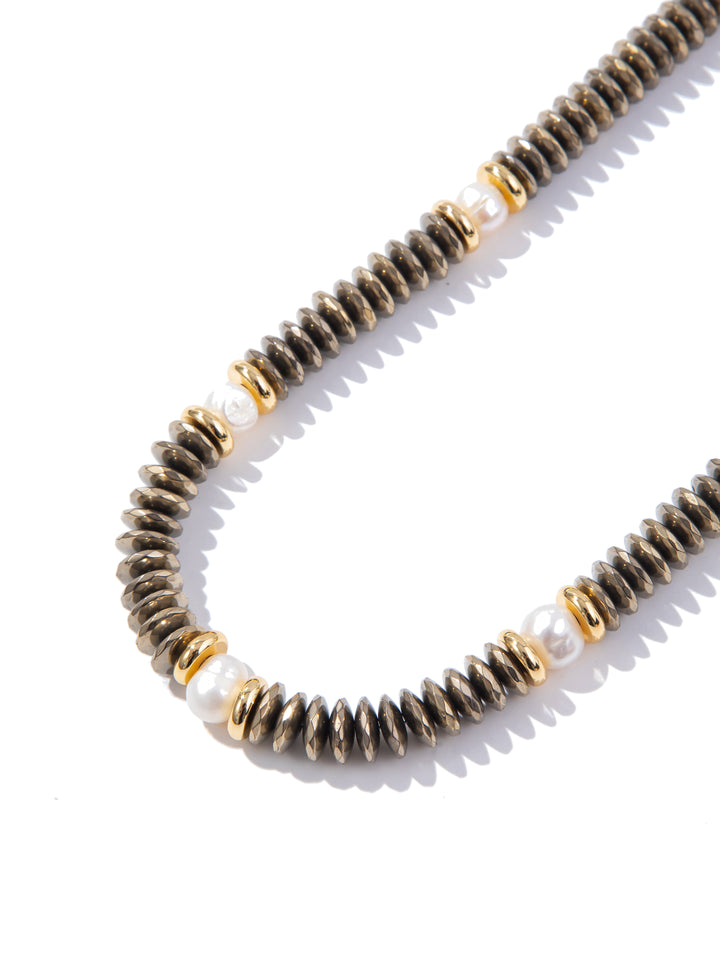 Pearlized Necklace - Antique