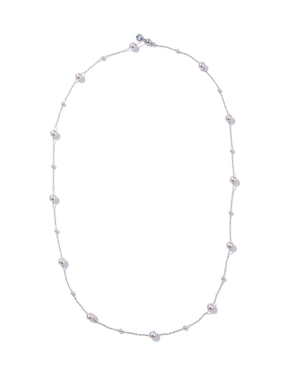 Pearly Aura Necklace - Silver Pixie Dust