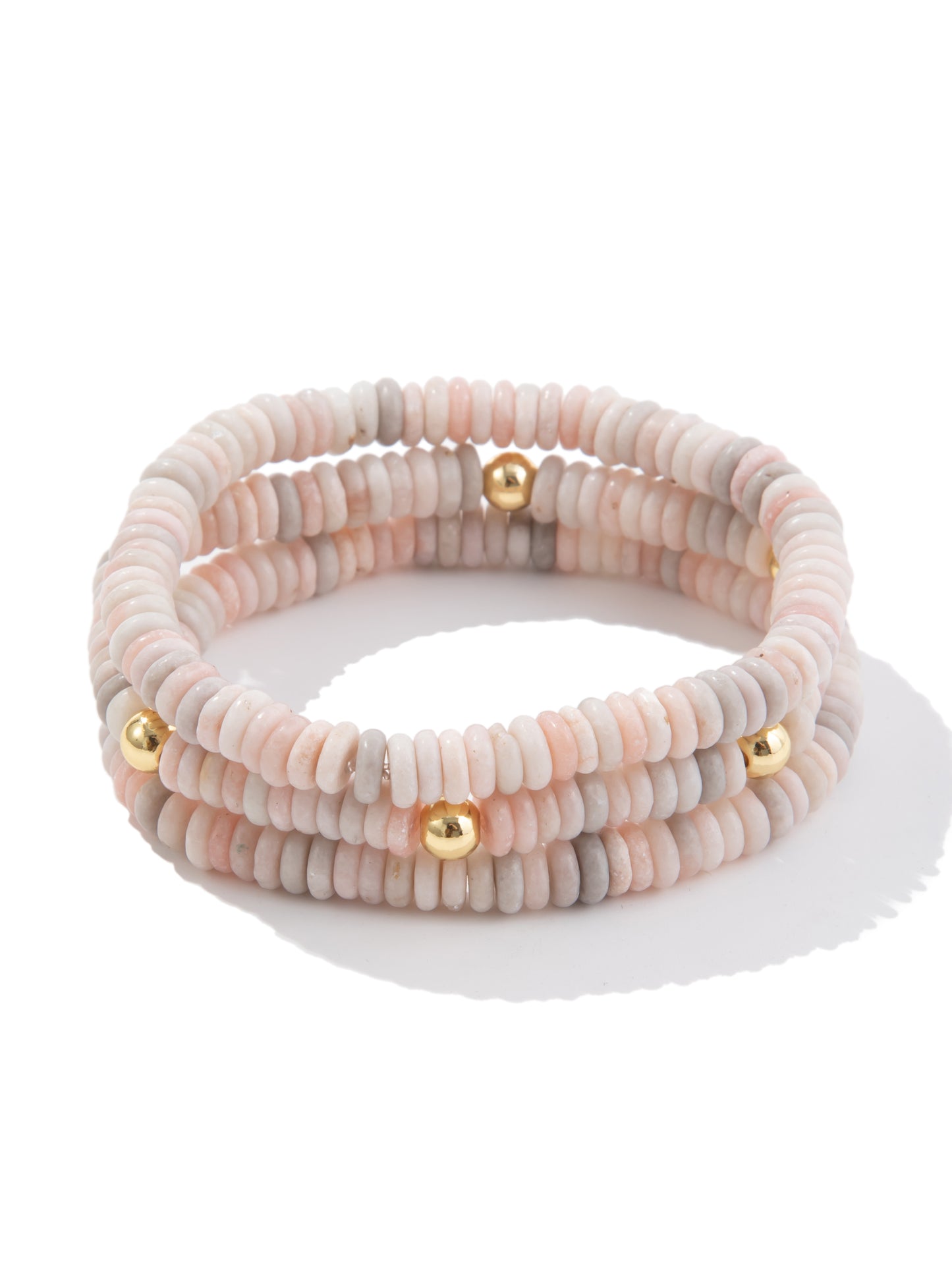 Pink Dessert Bracelet Set - Sand Petal