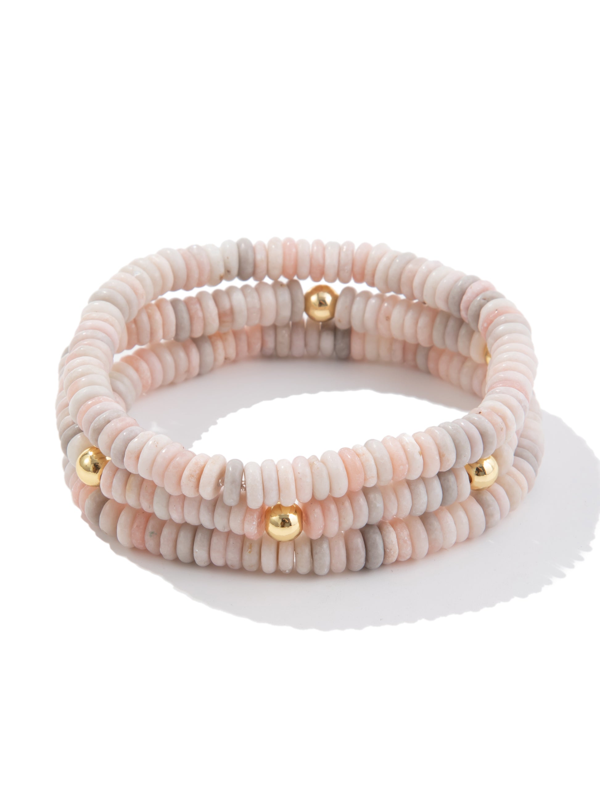 Pink Dessert Bracelet Set - Sand Petal