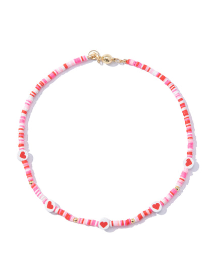 Pink Love Necklace - Pink