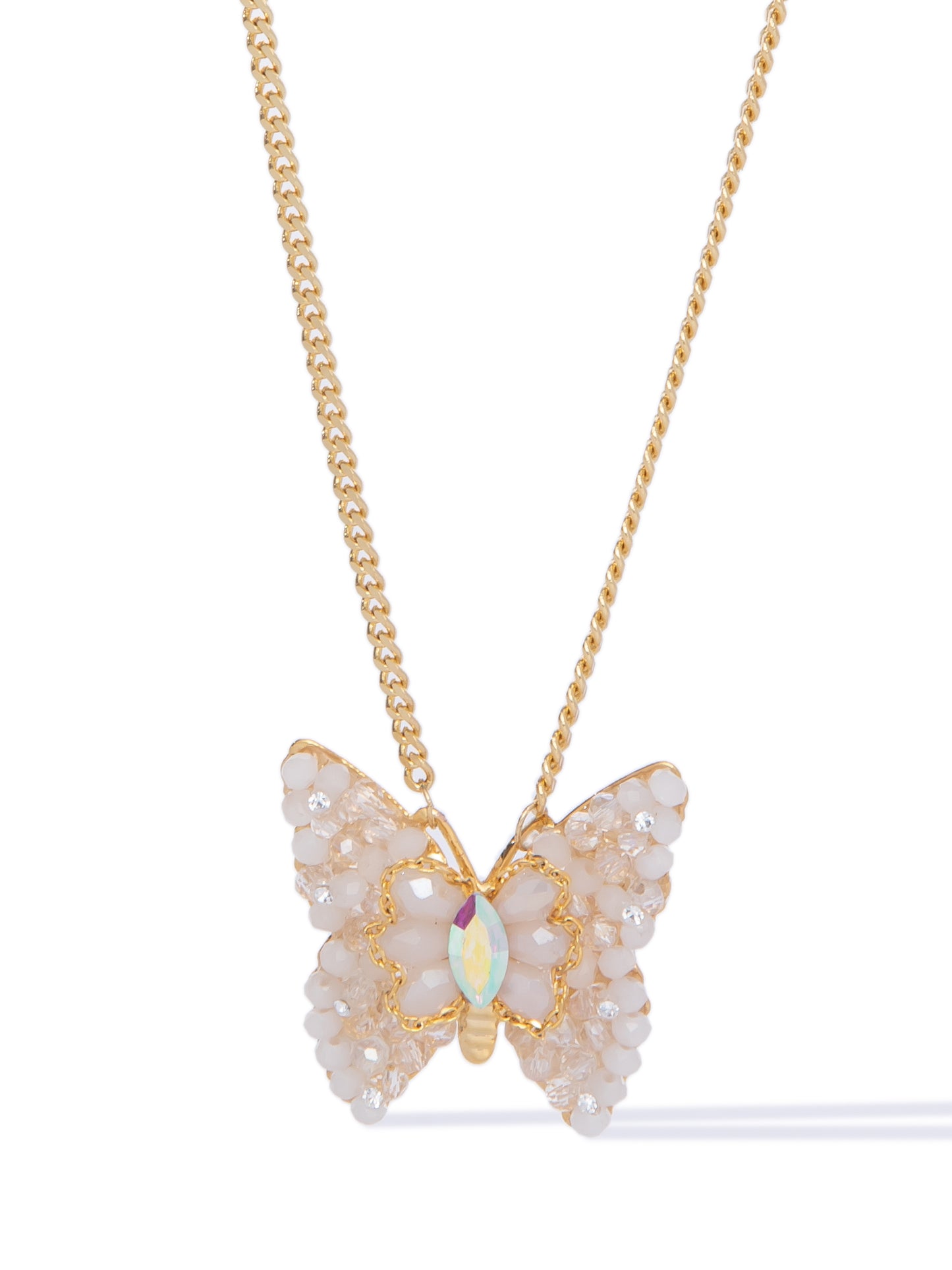Pixie Wings Necklace - Gold Petal