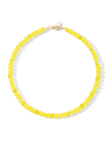Pop Culture Necklace - Neon Yellow