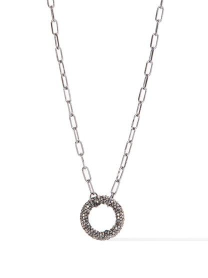 Poppins Necklace - Gunmetal