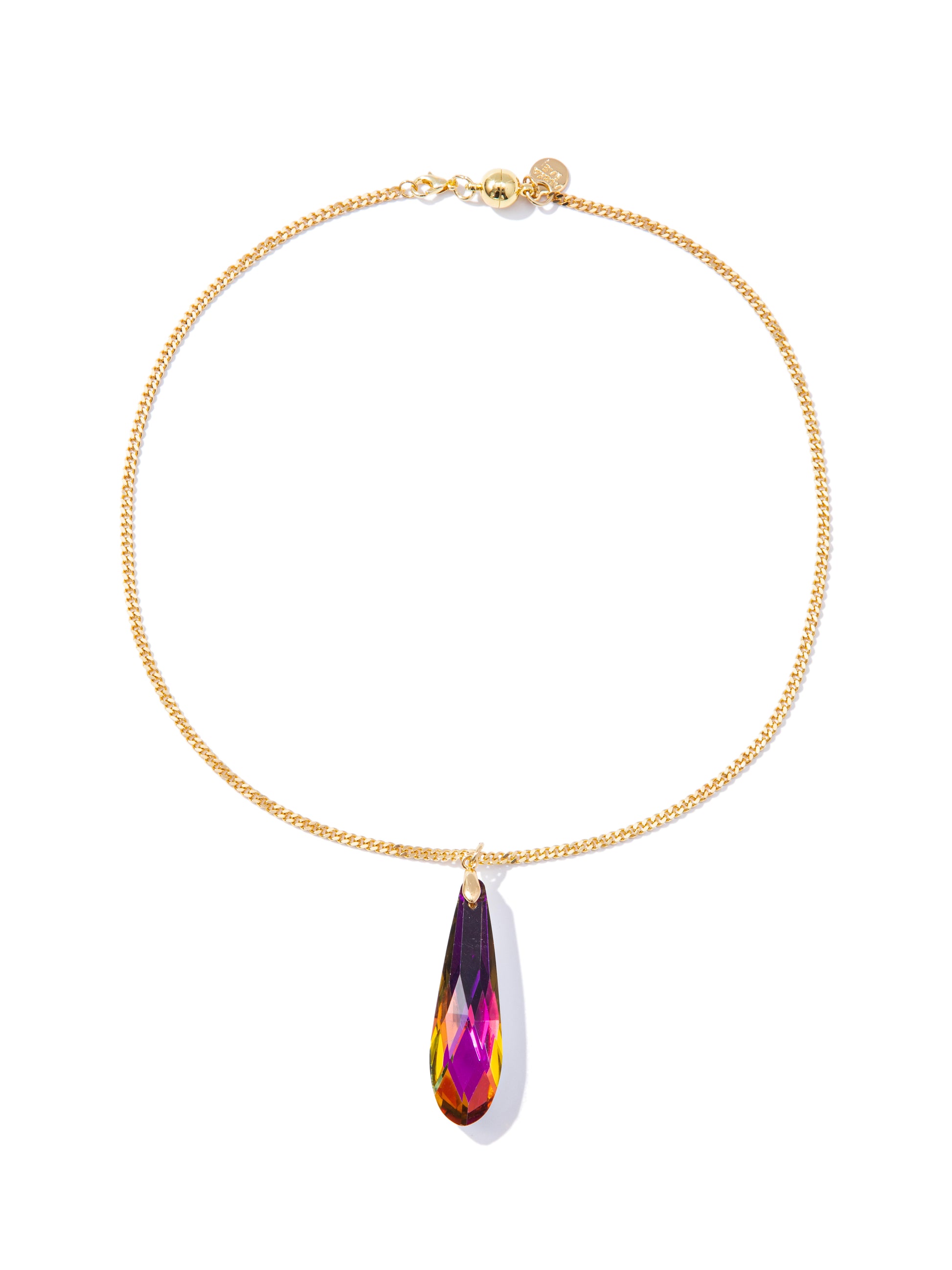 Potion Drop Necklace - Gold Orange
