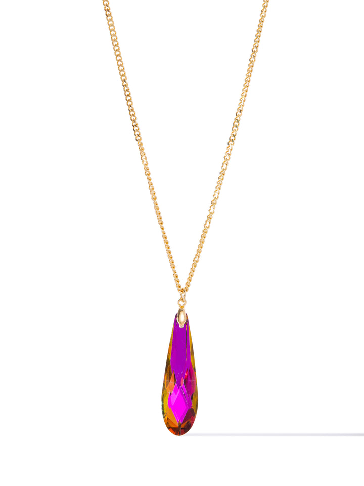 Potion Drop Necklace - Gold Orange