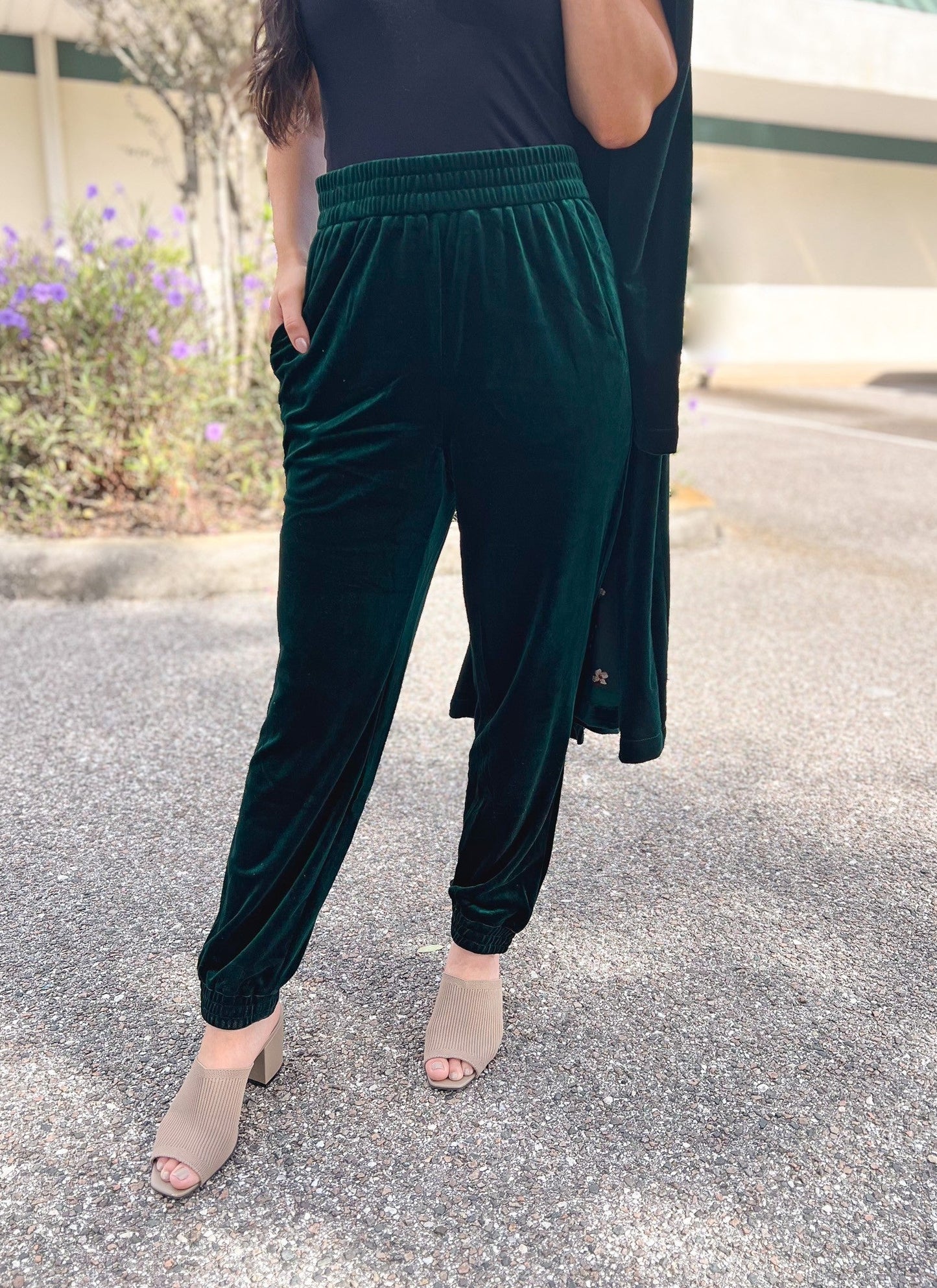 Claiming Victory Velvet Jogger Pants - 2 Colors!