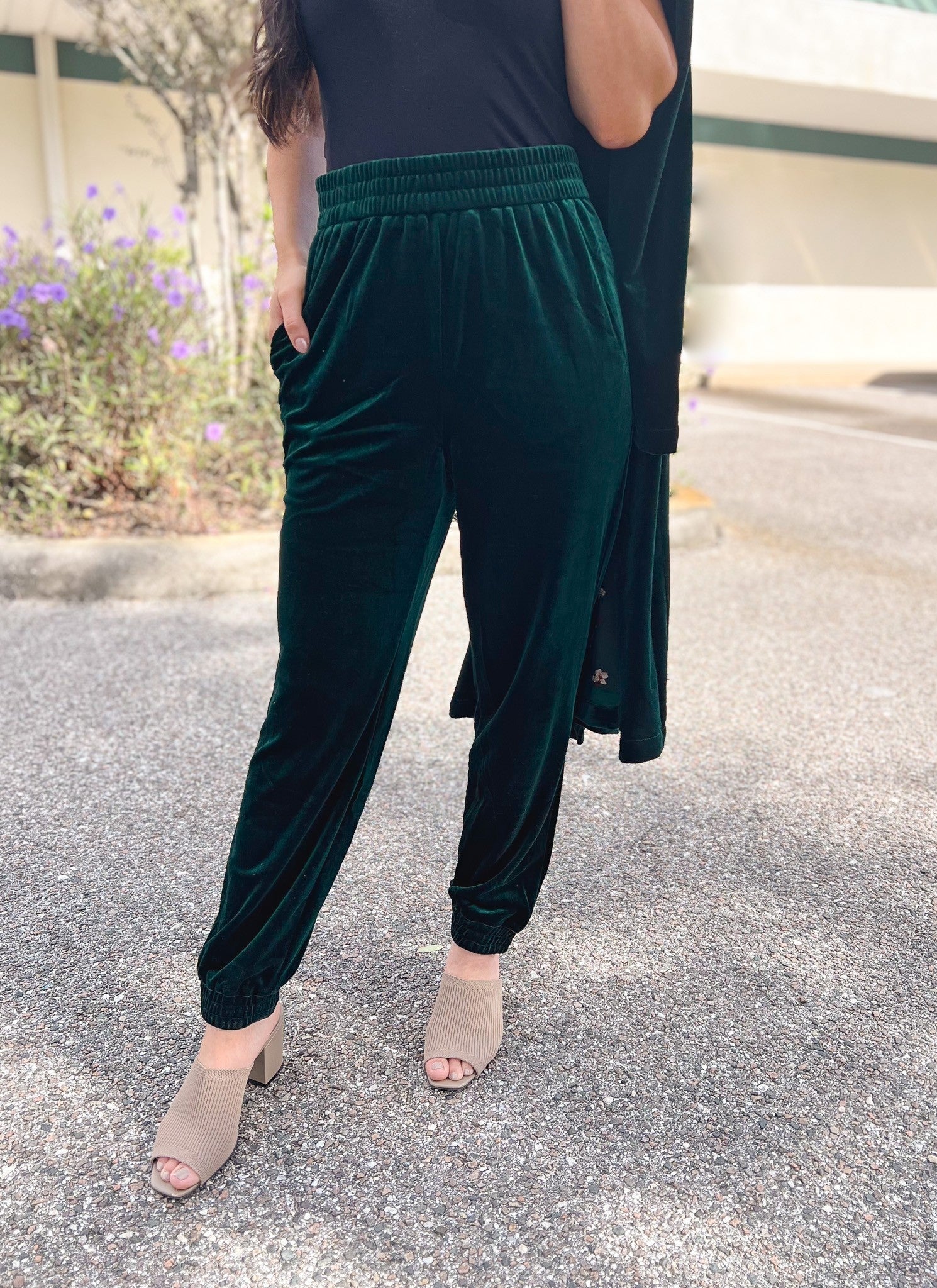 Claiming Victory Velvet Jogger Pants - 2 Colors!