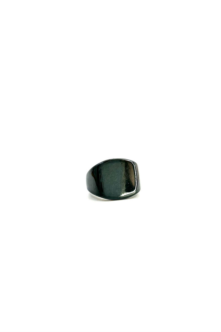 Lizzie Ring Large - Liquid Metallic Willow