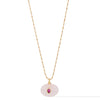 Romy Necklace - Gold Rose Quartz