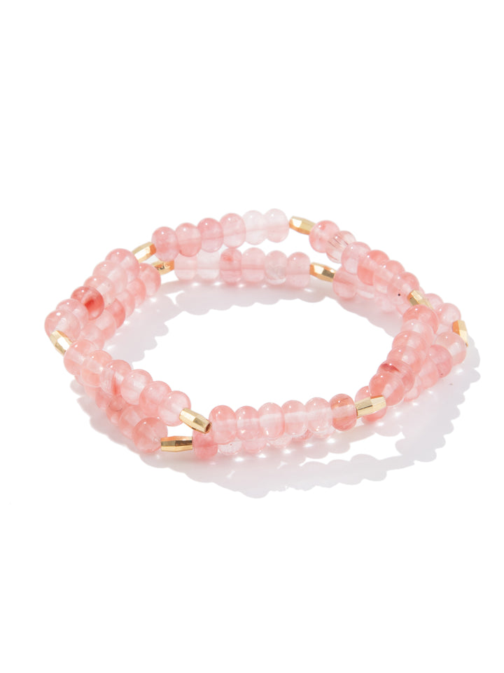 Rosy Bracelet Set - Rose